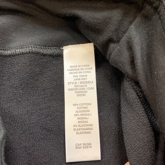 Splendid Shorts Womens S Small Black Elastic Waist Straight Pull On Stretch Bike - Picture 6 of 9